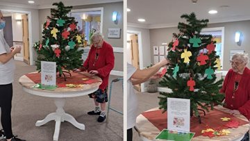Hartford Court care home work with local charity this festive period